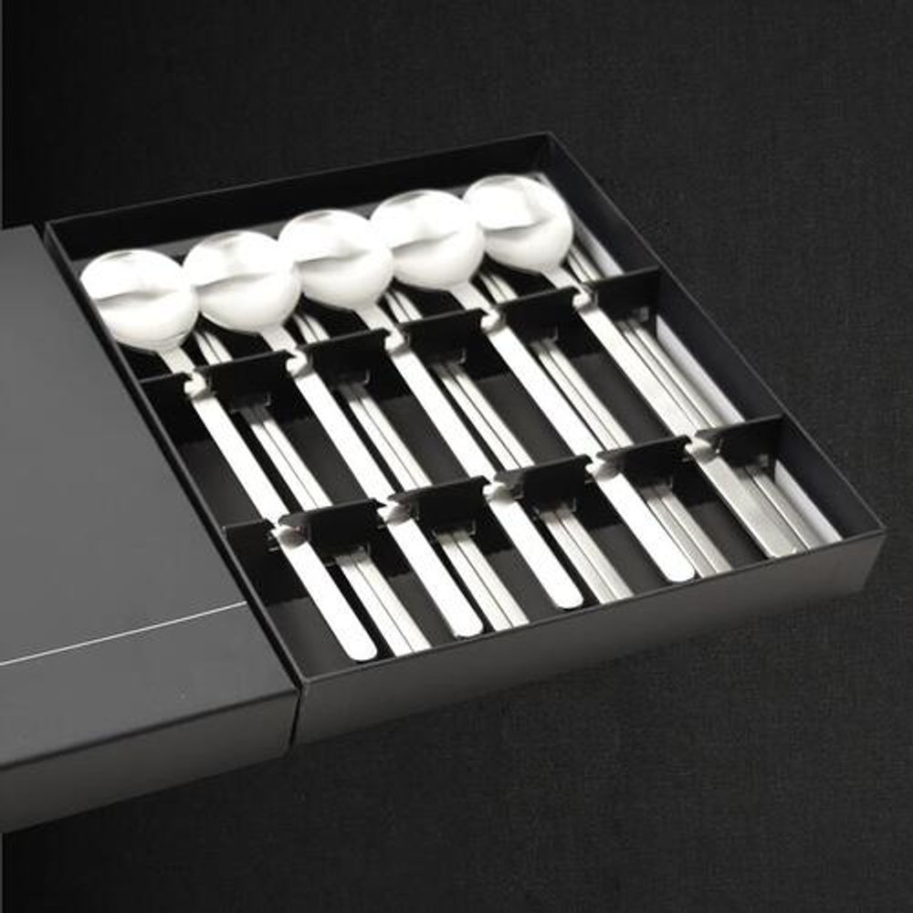 [HAEMO] Ari Matte Spoon & Chopstick 5 Set – Premium Stainless Steel, Simple Yet Elegant Design, Made in Korea