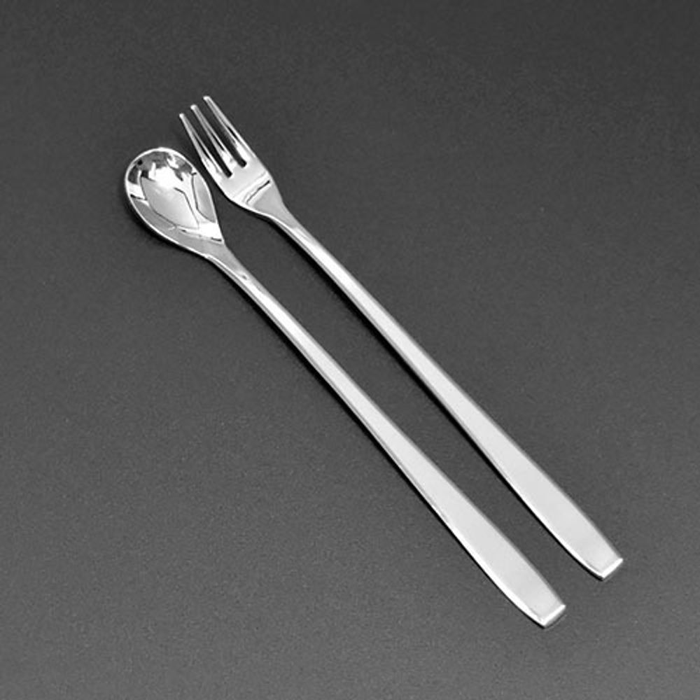 [HAEMO] Miller middle Teaspoon & Fork – Simple and Elegant Curved Design, Premium Stainless Steel, Made in Korea