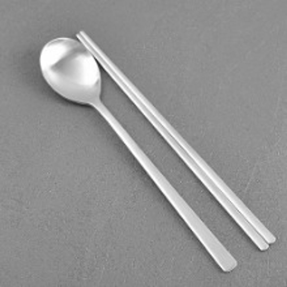 Gold Korean Traditional Pattern Chopsticks and Spoon _simple 
