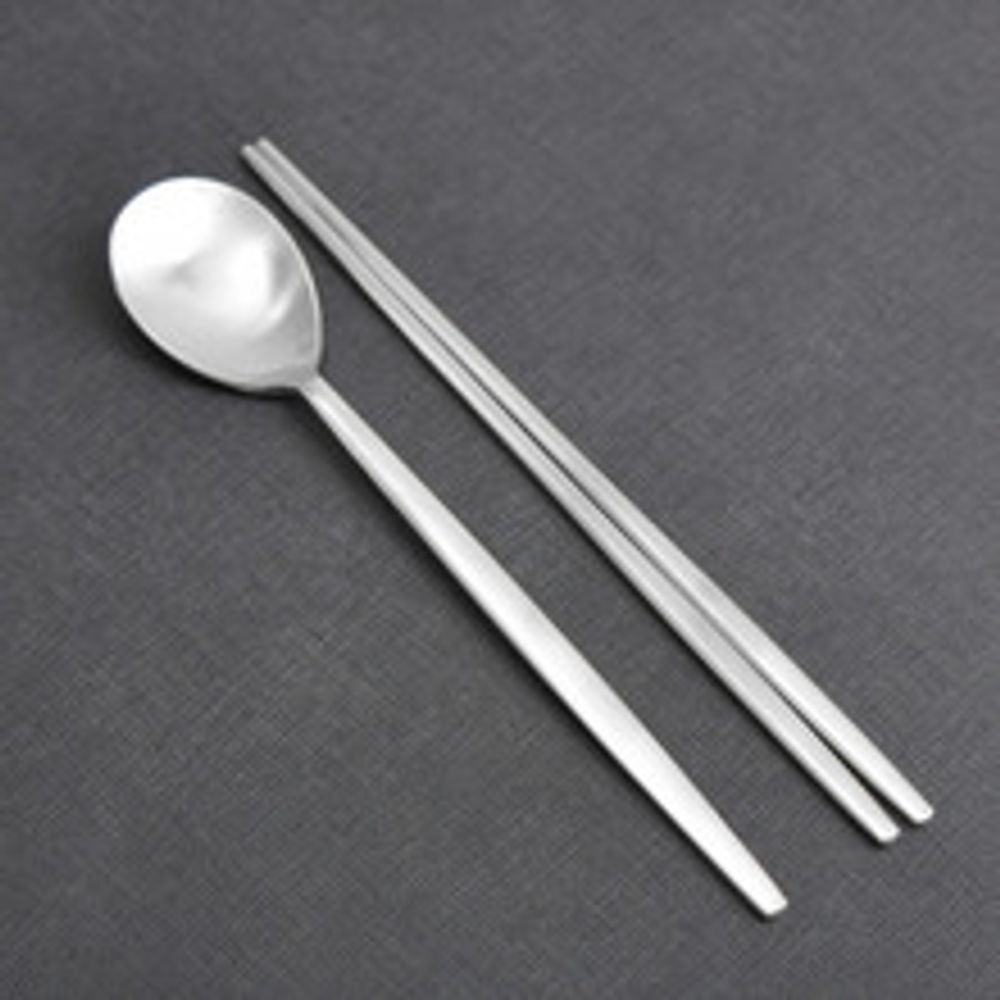 [HAEMO] Palace Matte Spoon Chopsticks-Spoon Chopsticks Korean Stainless Steel Cutlery-Made in Korea