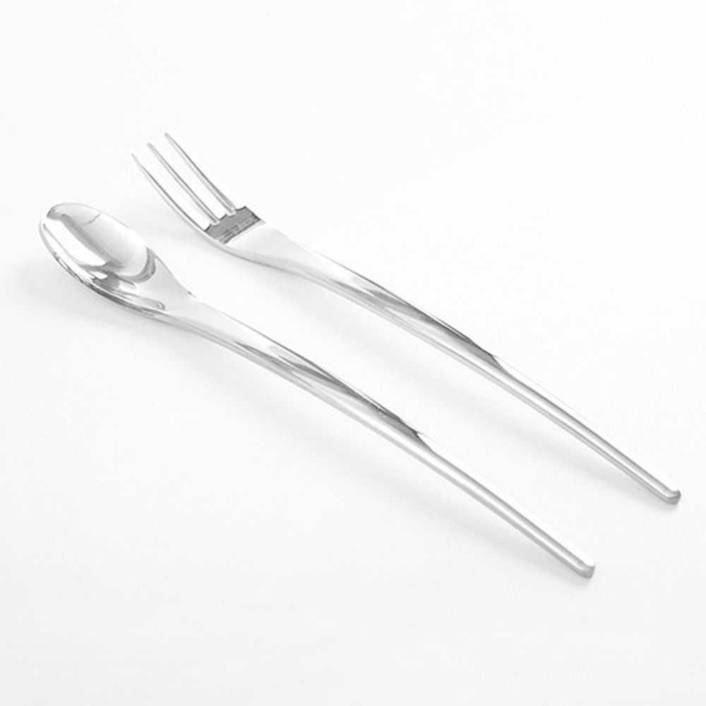 [HAEMO] Alice teaspoon & teafork  _ Reusable Stainless Steel Korean Chopstix Spoon Tableware Home, Kitchen or Restaurant,Made in korea,