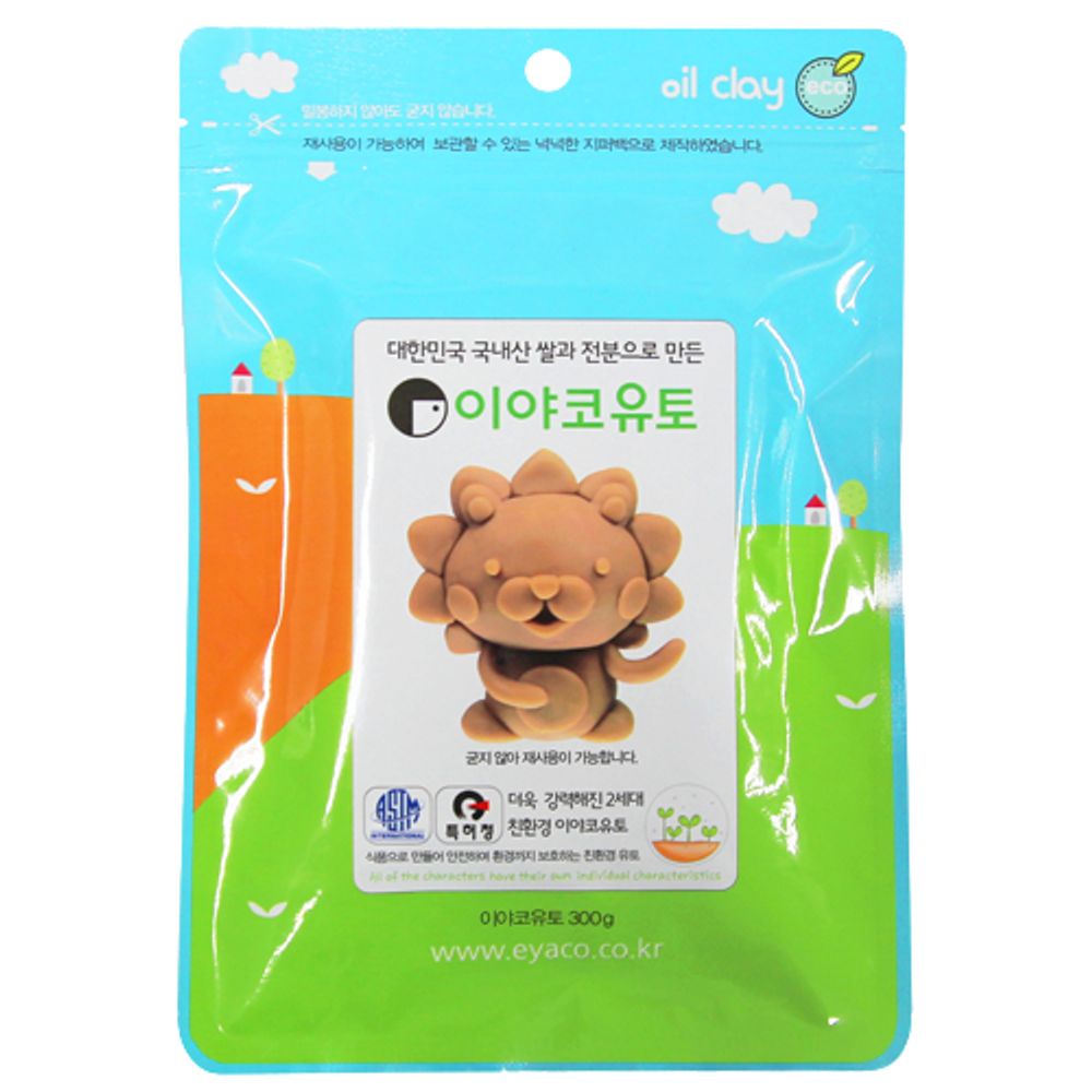 [Eyaco] Soft Yuto 300g (for infants and lower elementary grades)_Clay, clay, moisturizing, skin protection, atopy, kindergarten, elementary school, art time_Made in Korea