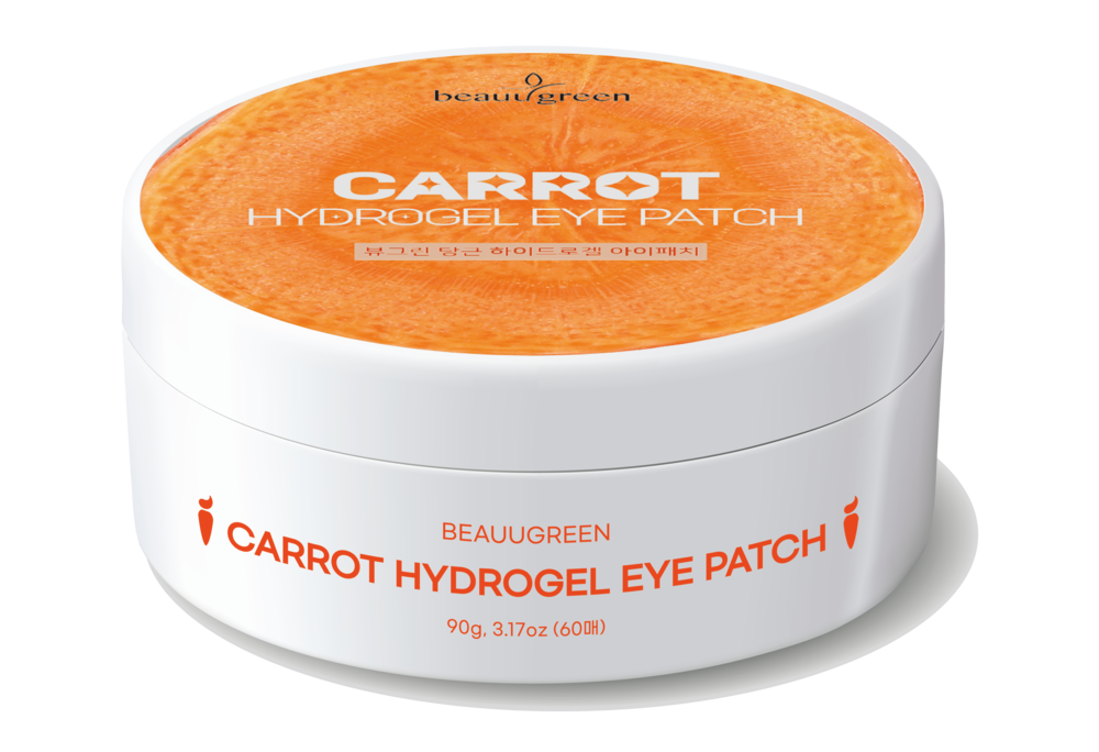 [BEAUUGREEN] Carrot Hydrogel Eye Patch (60 sheets)  Wrinkle Care,Dark circles _Made in Korea