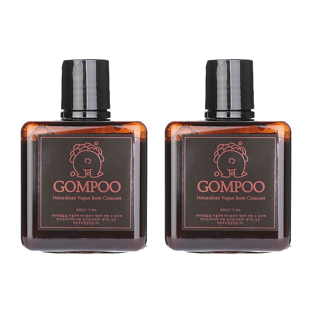 [GOMPOO] Natural Body Cleanser (2EA)_Naturism, Vegan Certified, Gompu, Natural Ingredients, Salicylic Acid, Trouble Care, Polyphenols, Sensitive Skin_Made in Korea