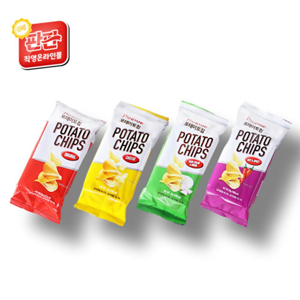 [LifePlatform] Panpan Potato Chips 35g x 12 bags 1 box (original flavor, onion flavor, cheese flavor, hot and spicy flavor) Choice 1