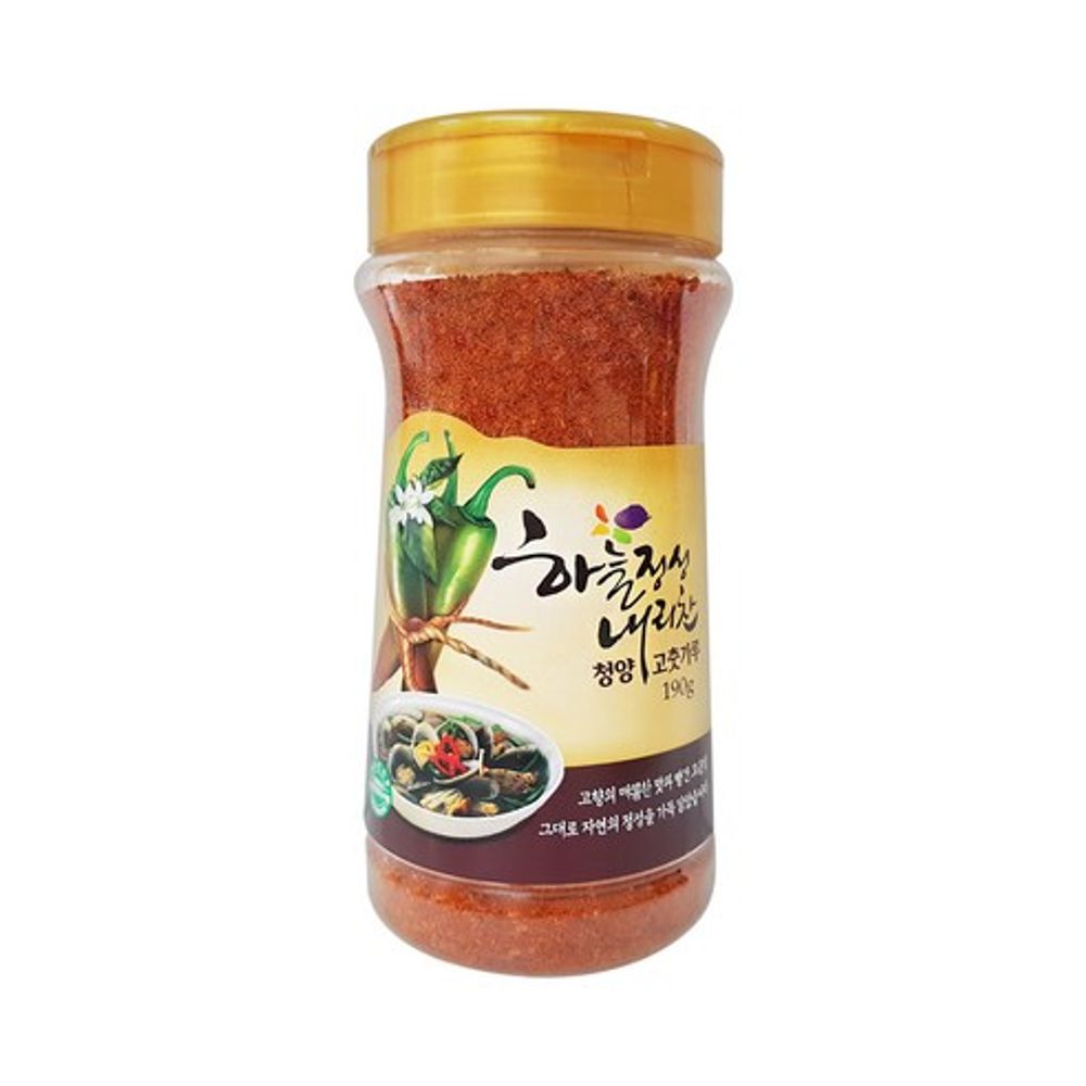 [hansaeng] heavenly devotion Cheongyang chili powder 190g_red pepper powder, domestic red pepper powder, spicy, dried chili pepper, natural devotion, quality control _Made in Korea