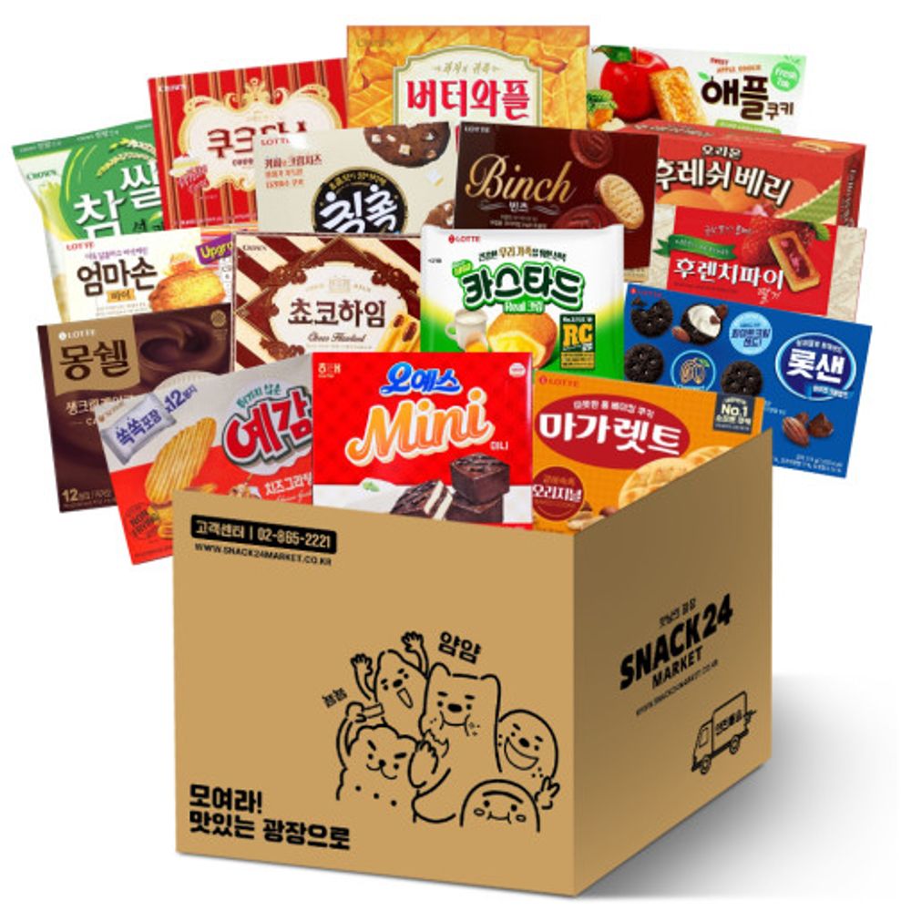 Popular Snacks Office Snacks Large Capacity Box Snacks Set 16P_Office Snacks, Bulk Purchase, Group Snacks, Zero Stress, Snack Collection_Made in Korea