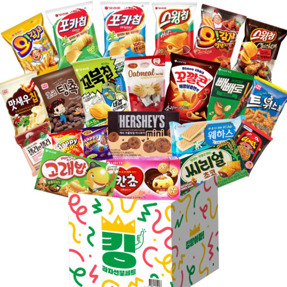 Popular Snack King God Sungbi Party Sweets Gift Set 22p_Various Flavors, Zero Stress, Sugar Filling, Snack Collection, Office Snacks_Made in Korea