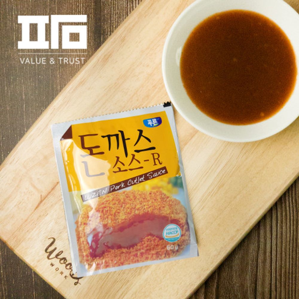 [PURUNE FOOD] Pork cutlet sauce R 60g for packaging for disposable delivery_Garlic onion filling, Usta sauce, ketchup, generous capacity_Made in Korea