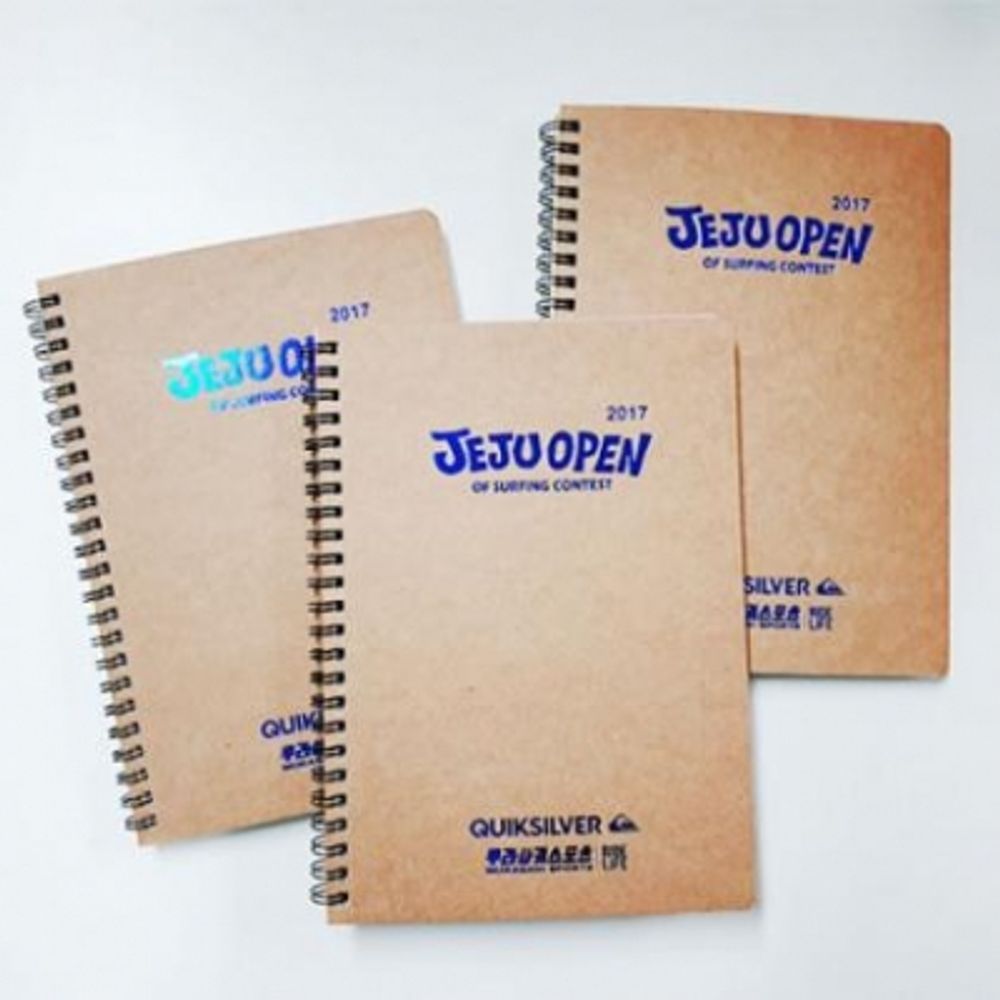 [ihanwoori] Jeju Surf School Customized Notebook_Customized, Spring Note, Actual Notebook, Wireless Binding Notebook, Design Request_Made in Korea