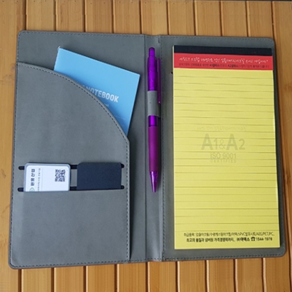 [ihanwoori] pu memo pad binder notepad_customized, notepad, design request, company, government office, school, memopad_Made in Korea