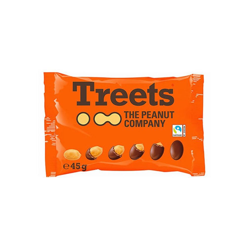 [SH Pacific] TREETS Treats Peanut Chocolate 45g_German Luxury Goods, Chocolate, Nuts, Milk Chocolate, Peanuts