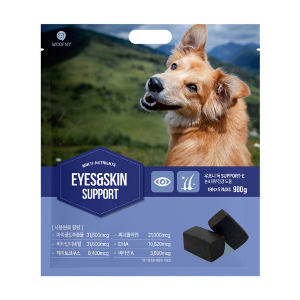 [ARK] Woofny Dog Support 900g (Eyes)_Dog Nutrition, Digestive Trouble Management, Soft Chews, Eye Health, Joint Care, Skin Health_Made in Korea