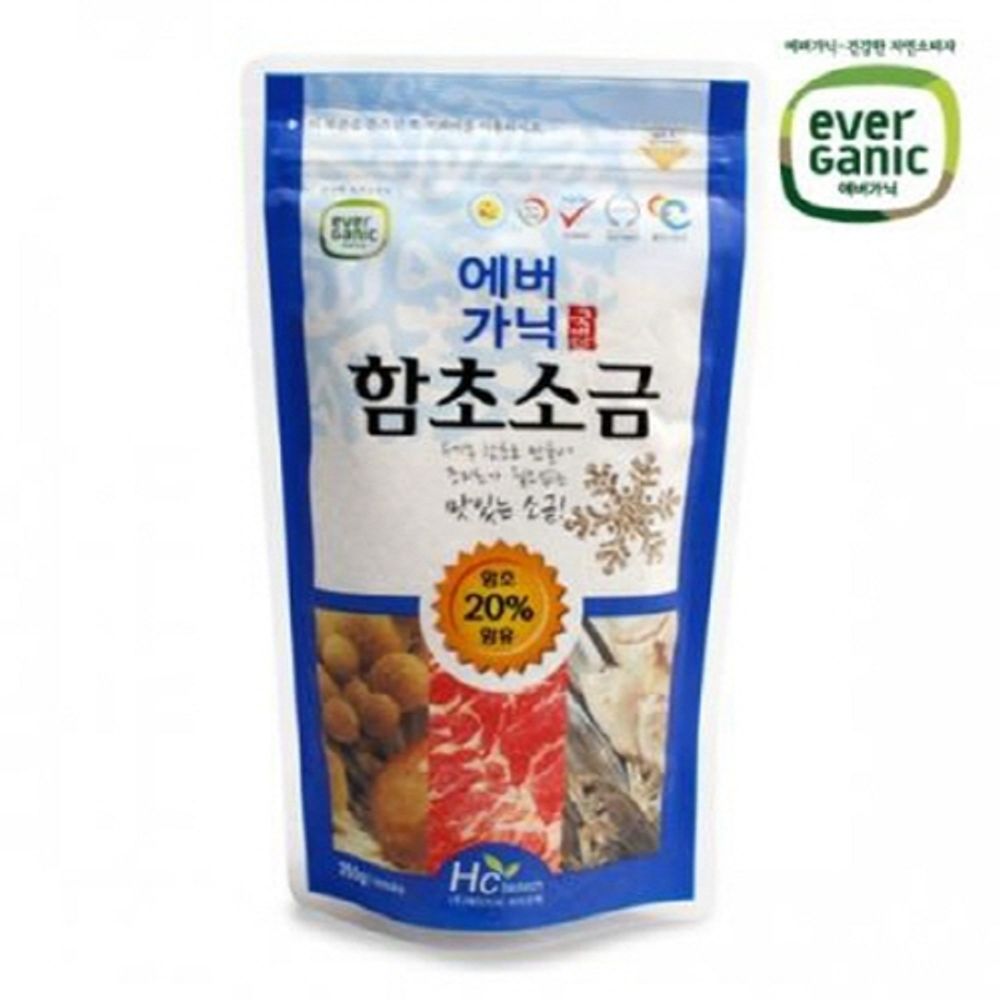 [HC Biotech] Everganic Salicornia Salt Ziplock Bag 250g_Salicornia, salt, sea creatures, natural food, healthy food, seaweed, natural products, ingredients_Made in Korea