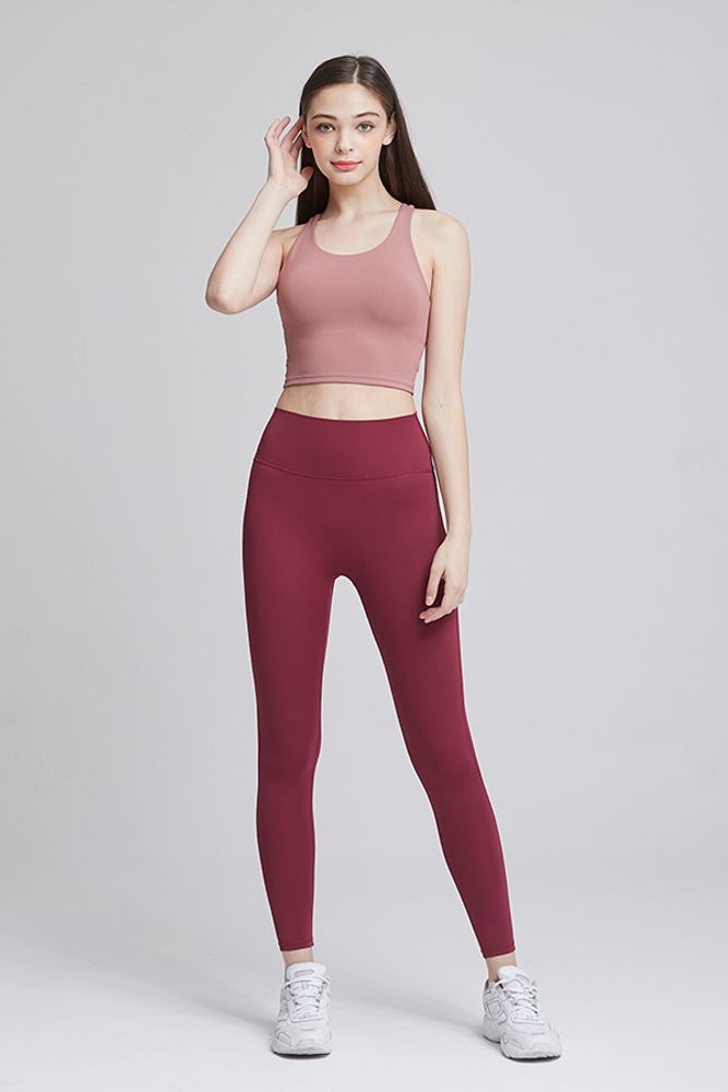 [Ultimate] CLWP9100 Fresh One Mile Leggings Wine, Yoga Pants, Workout Pants For Women _ Made in KOREA