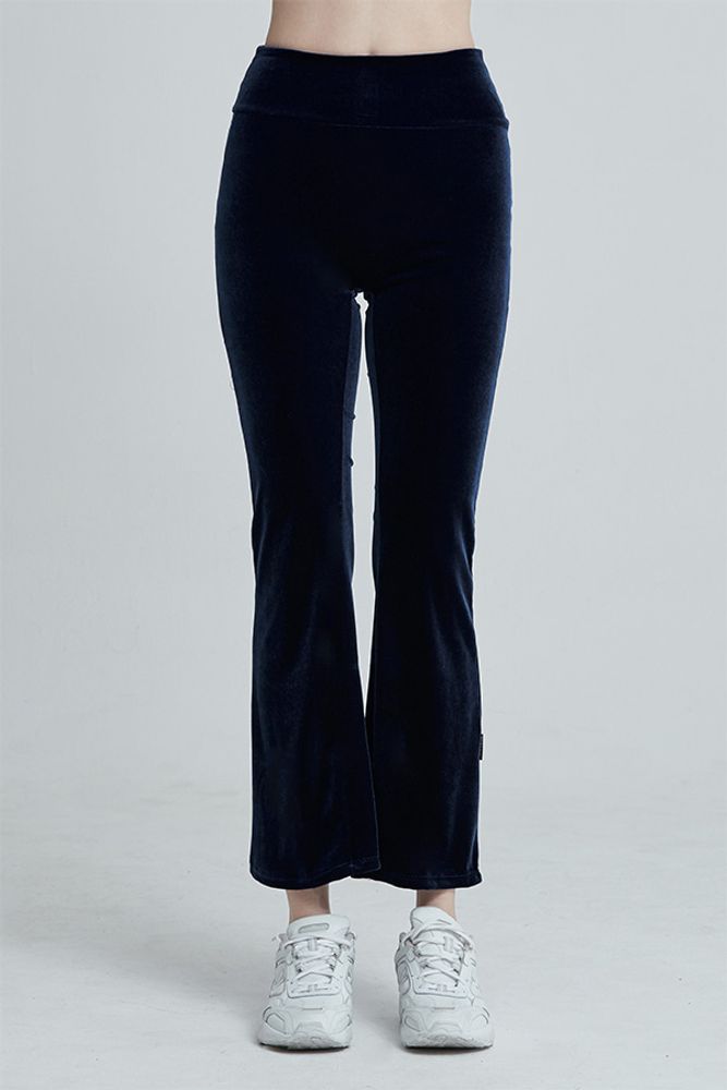 [Cielcoco] CLWP9125 Simply Velvet Boot-cut Pants Navy, Yoga Pants, Shorts pants, Workout Pants For Women _ Made in KOREA