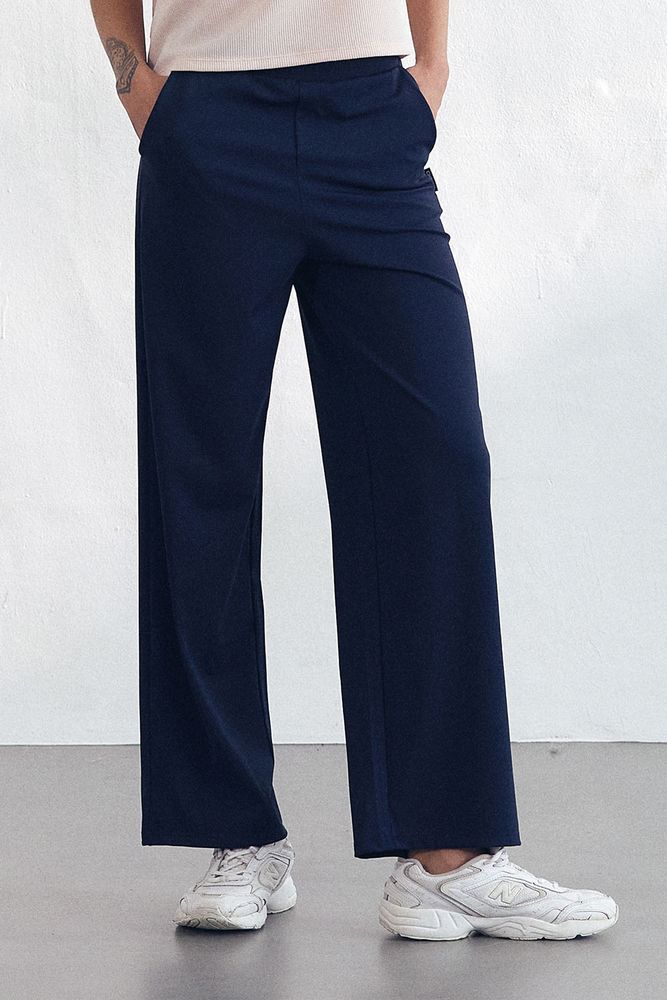 Cielcoco CLWP9152 Durable Wide Banding Slacks _ NAVY _  Made in Korea
