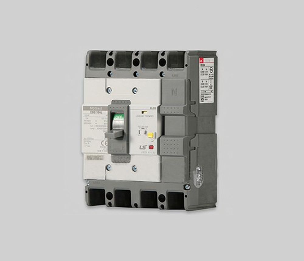 LS ELECTRIC Leakage Circuit Breaker-EBS 104C (100A), EBS 104C (125A) Made in Korea.