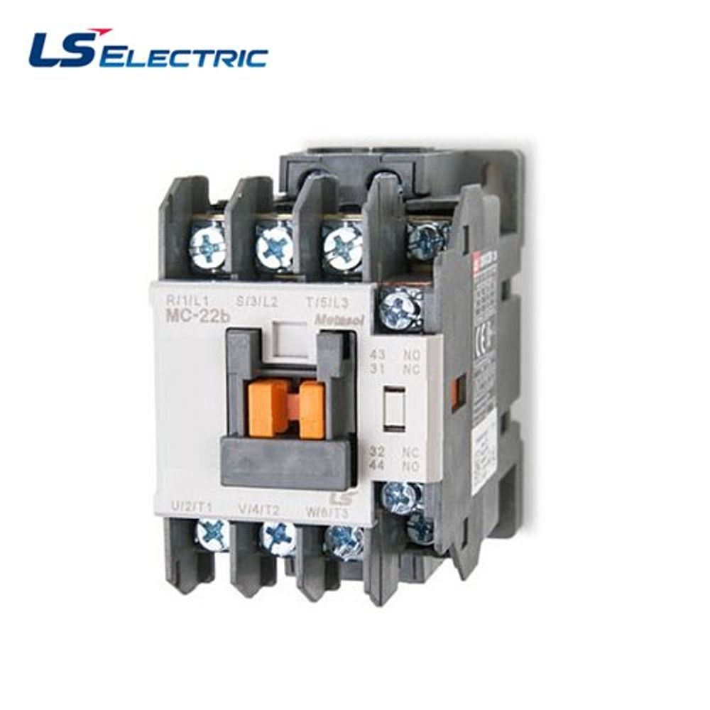 LS ELECTRIC MC-22b Magnetic Contactor | 3-Pole, 22A, 1a1b Contact | Made in Korea