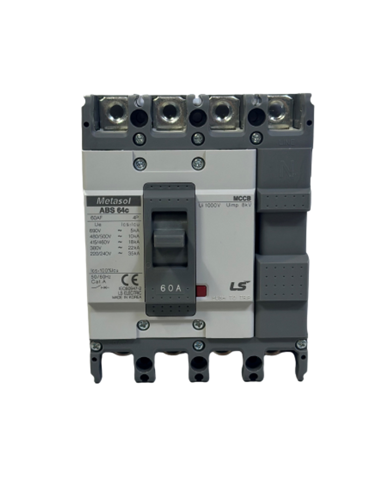 LS ELECTRIC Circuit Breaker-ABS 64C (60A) Made in Korea.