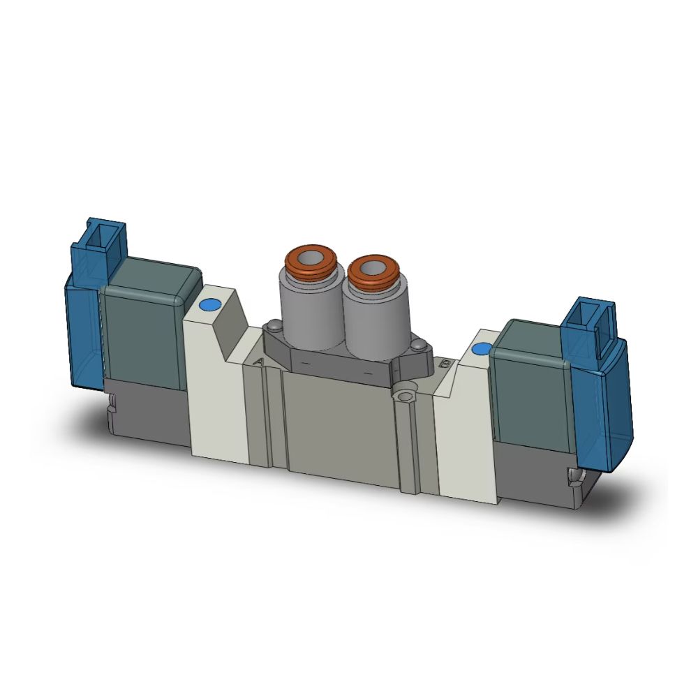 SMC SY3220-5MOZ-C4 valve-ROAS MRO, dbl sol, body pt (dc)