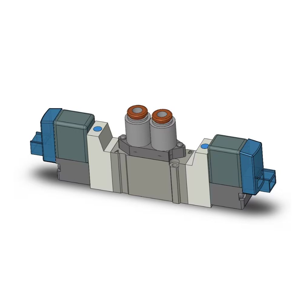 SMC SY3220-5LOU-C4 valve-ROAS MRO, dbl sol, body pt (dc)