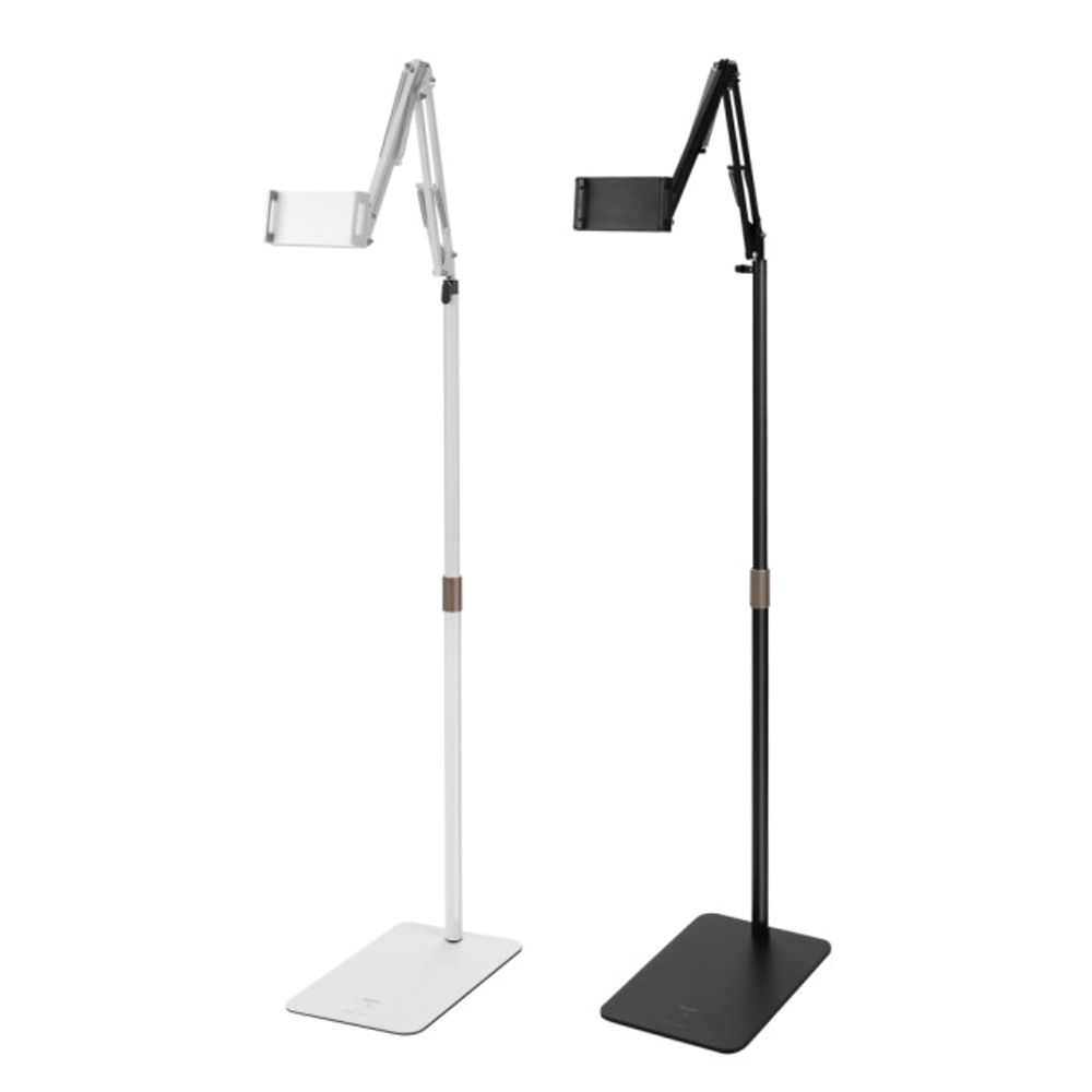 LENFUN Tablet Floor Stand, Tablet Stand Holder with 360 Degree Adjustable Rotating Long Arm, Smartphone Floor Stand for School, Meetings, Education