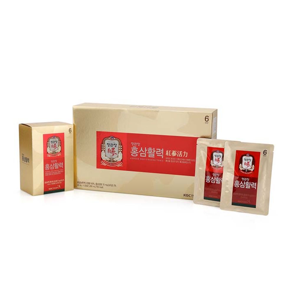 JUNG KWAN JANG Red Ginseng Hwallyeog 40ml x 30 packets+Gift Bag - Made in Korea