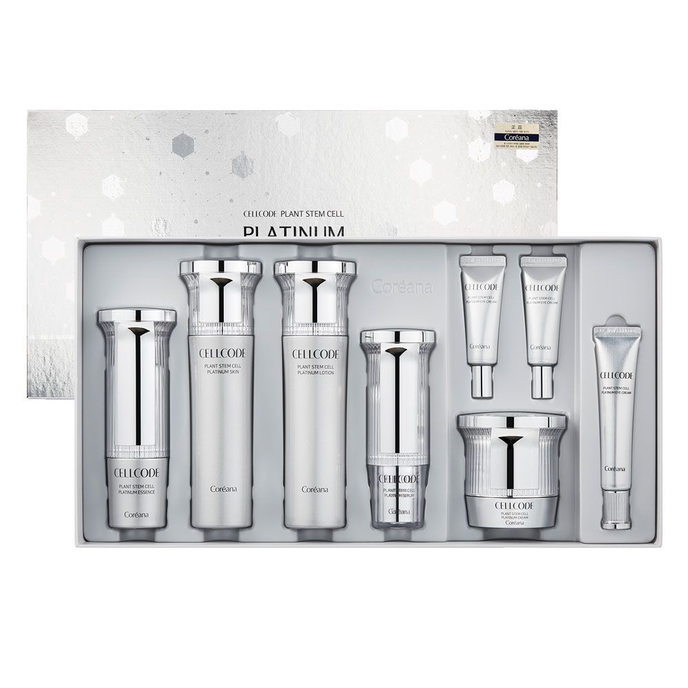COREANA Cellcode Plant Stem Cell Platinum Line – Premium Skincare, Natural Glow Skincare, Anti-Aging, Whitening & Wrinkle Improvement, Natural Cosmetics, Made in Korea