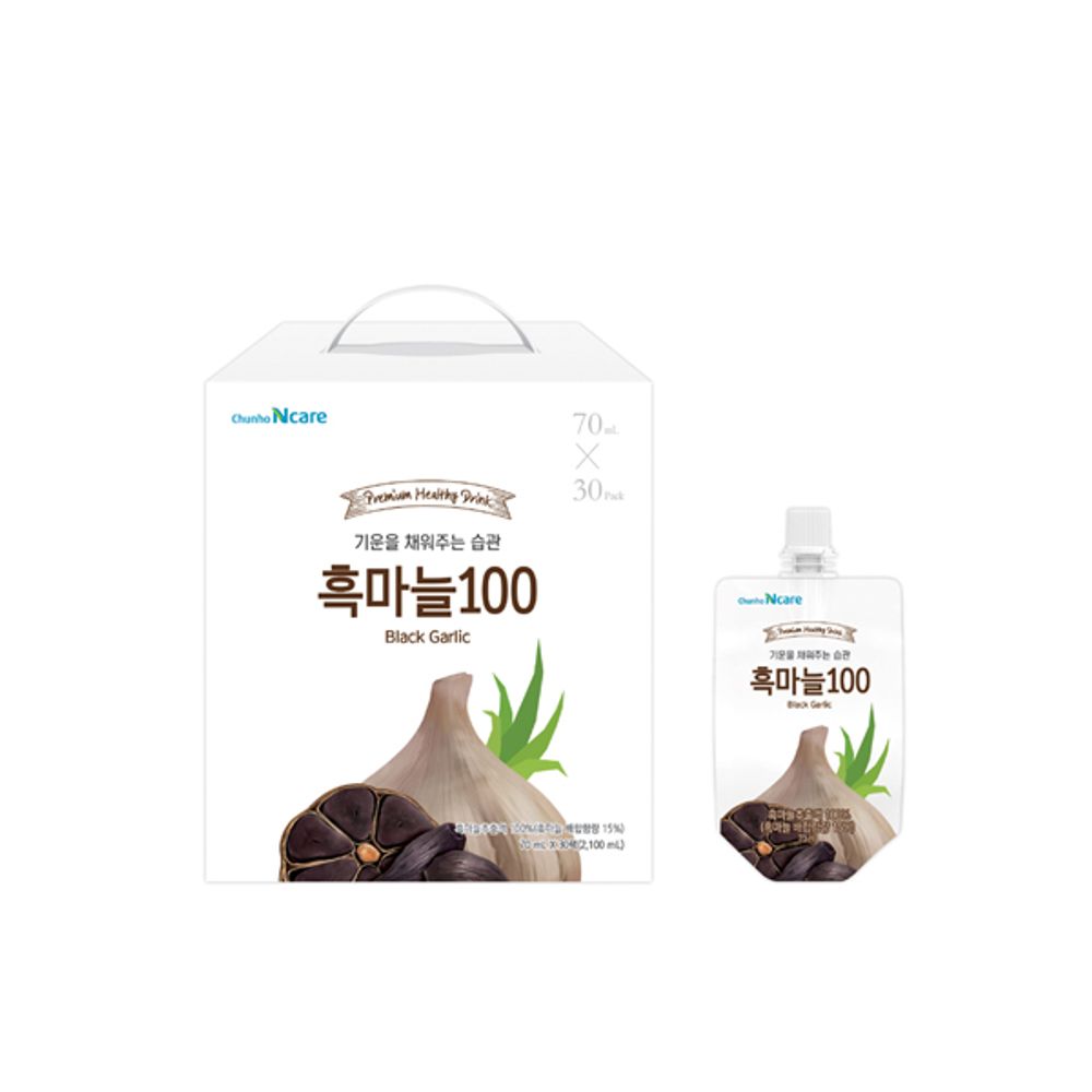 [ChunhoNcare] Black Garlic100 70mL x 30 packs, Aged 21 Days - Made in Korea