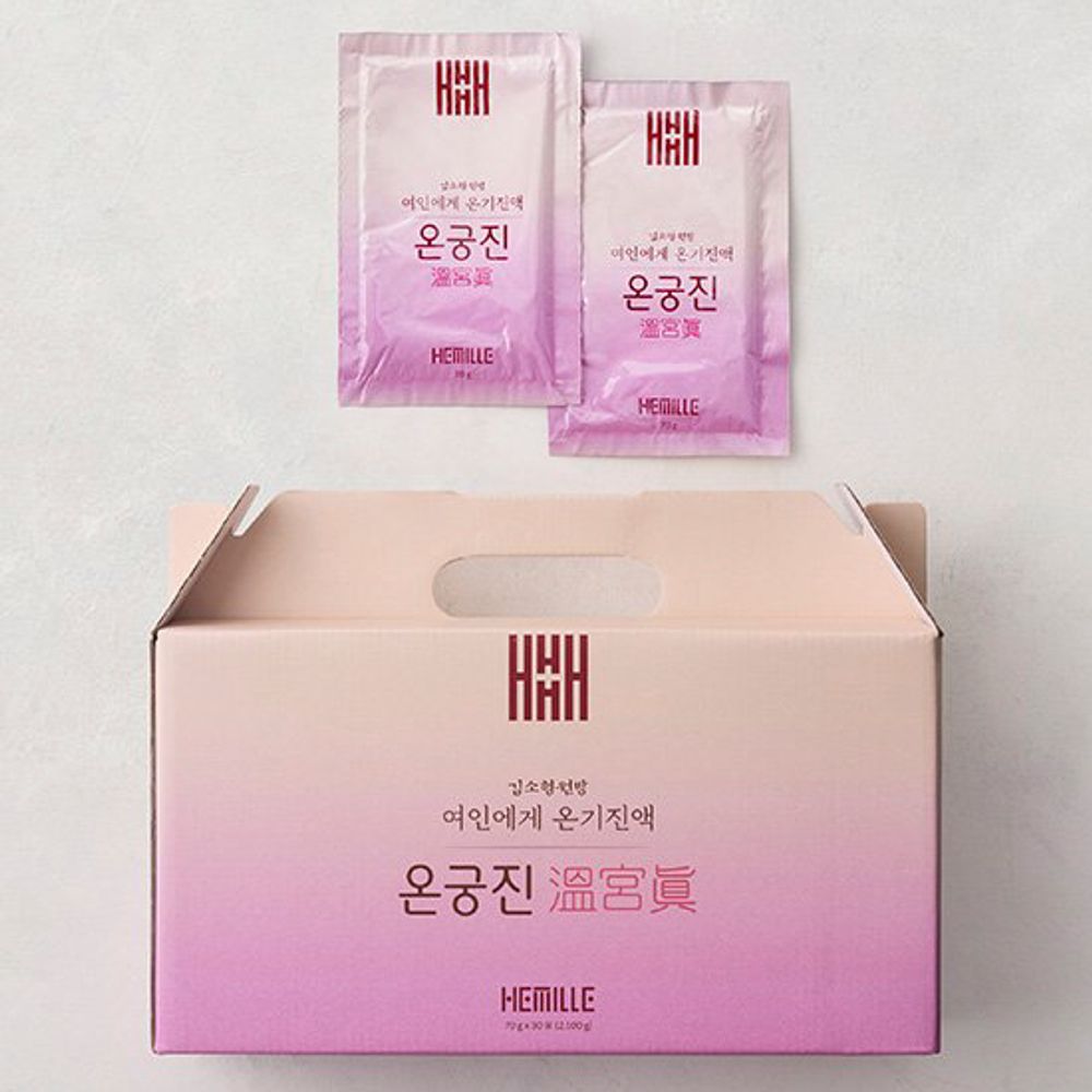 KIM SOHYEONG OnGoongJin Women's Herbal Tonic (70g×30Pouches) – Deep 20-Hour Brew with Mugwort, for Inner Warmth & Balance All Year Round _ Made in Korea