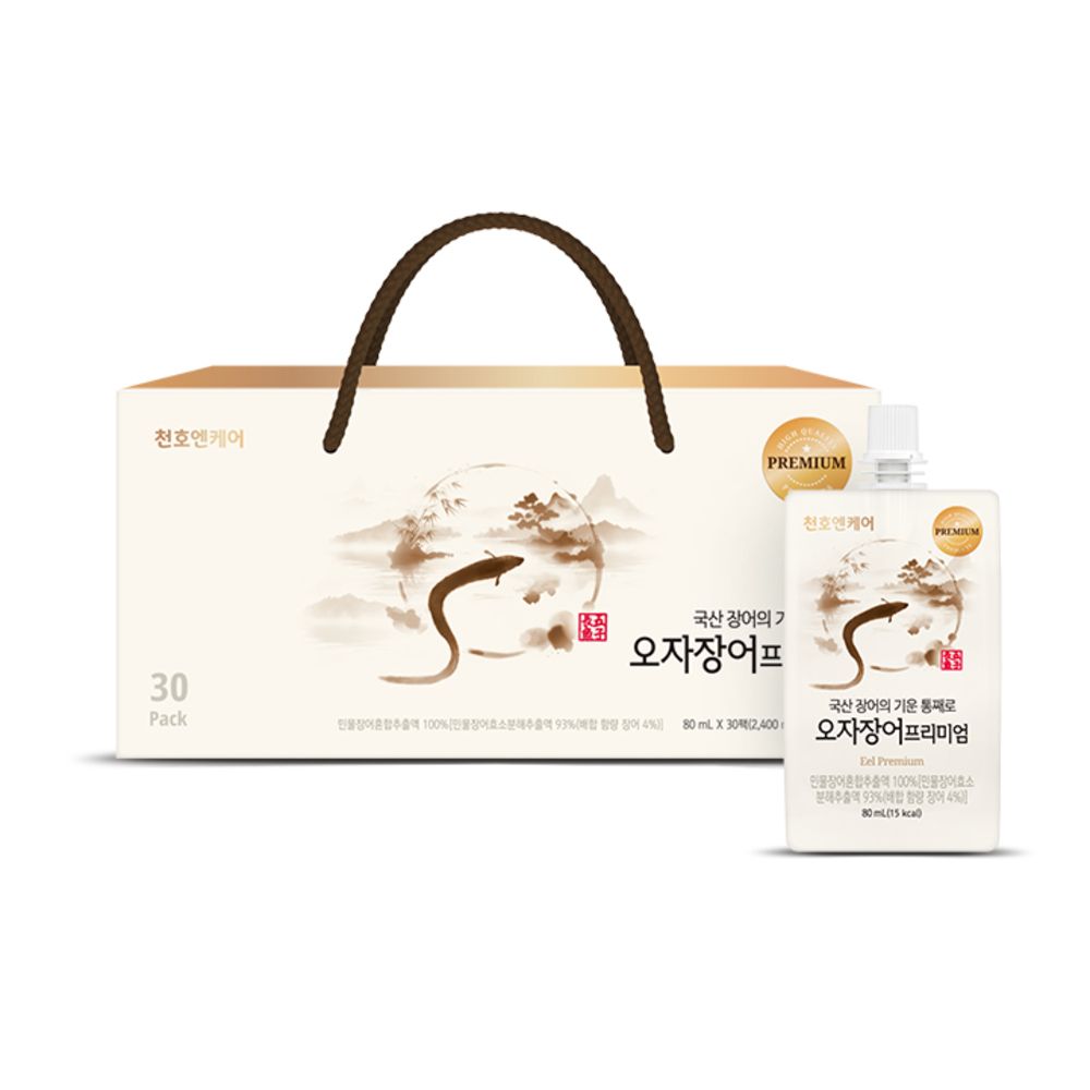 [ChunhoNcare] 100% Domestic Japonica Eel with Oja 21 Oriental Herbs Premium Liquid Pouches 80ml 30 Pack _ Made in Korea