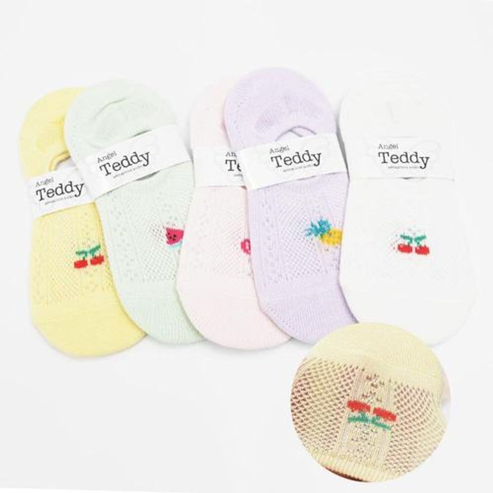 [Gienmall] Toddler Child No Show Socks 5sets-Boy, girl, Mesh, Low Cut, Non-Slip, Foot Odor-Preventing, Anti-Static-Made in Korea