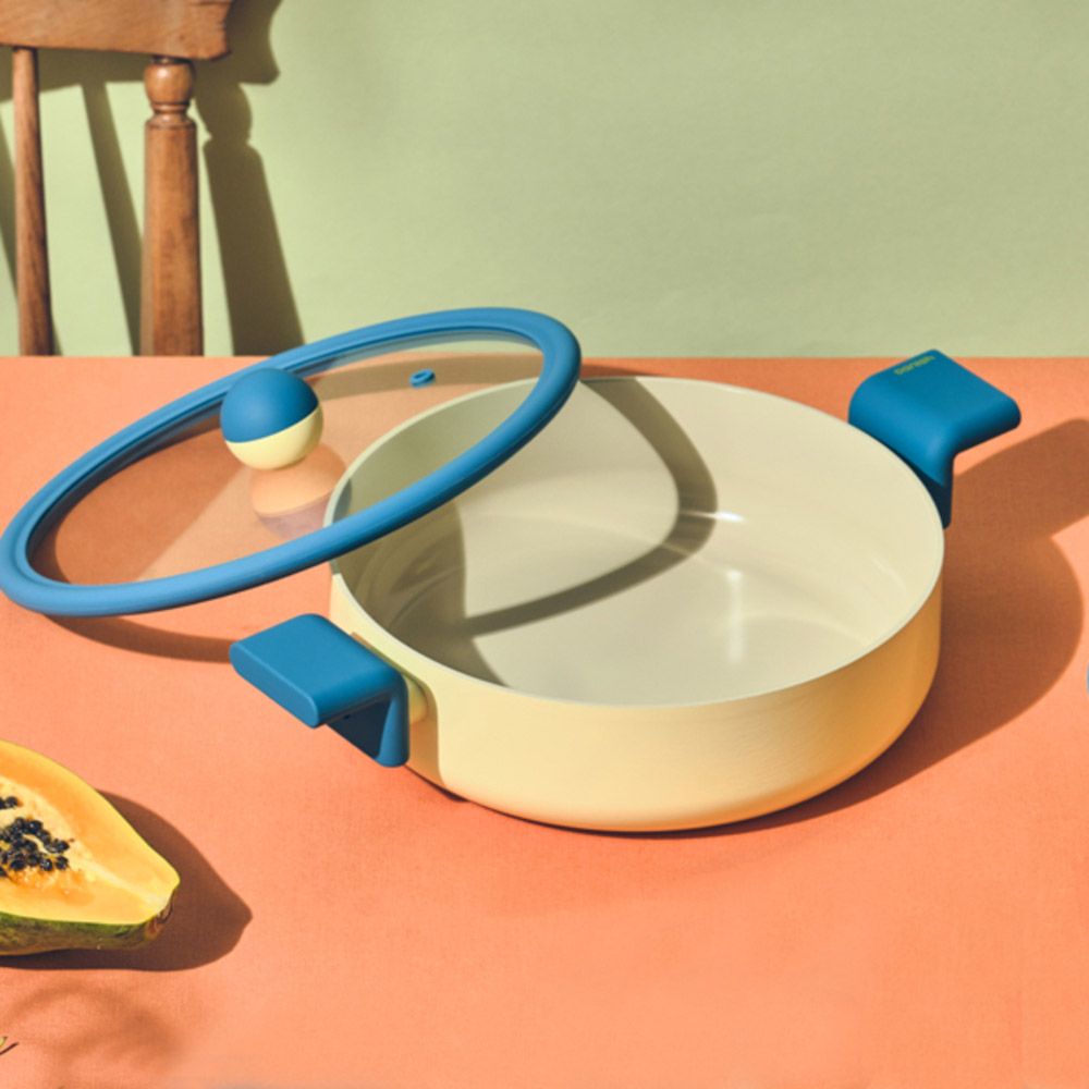 [NEOFLAM] Aluminum Cookware Danish 20cm Stew Pot-Full Induction ceramic-Made in Korea