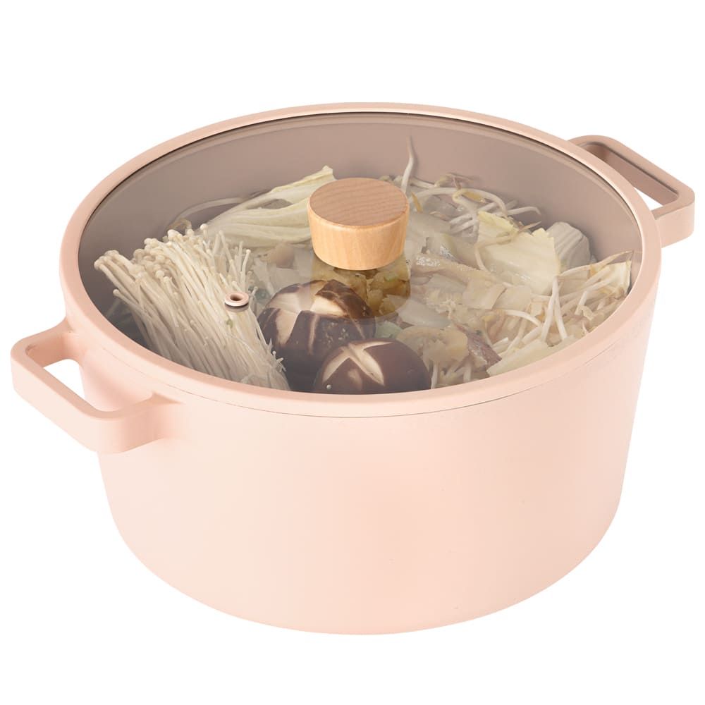 [Neoflam] FIKA OBJET Mini Peach 26cm Stockpot _ Stylish and Eco-Friendly Premium Cookware  _Made in Korea