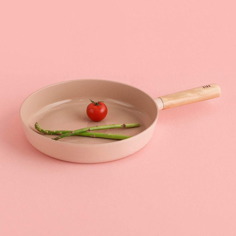[Neoflam] FIKA OBJET Mini Peach 28cm Frying Pan _ Stylish and Eco-Friendly Premium Cookware  _Made in Korea