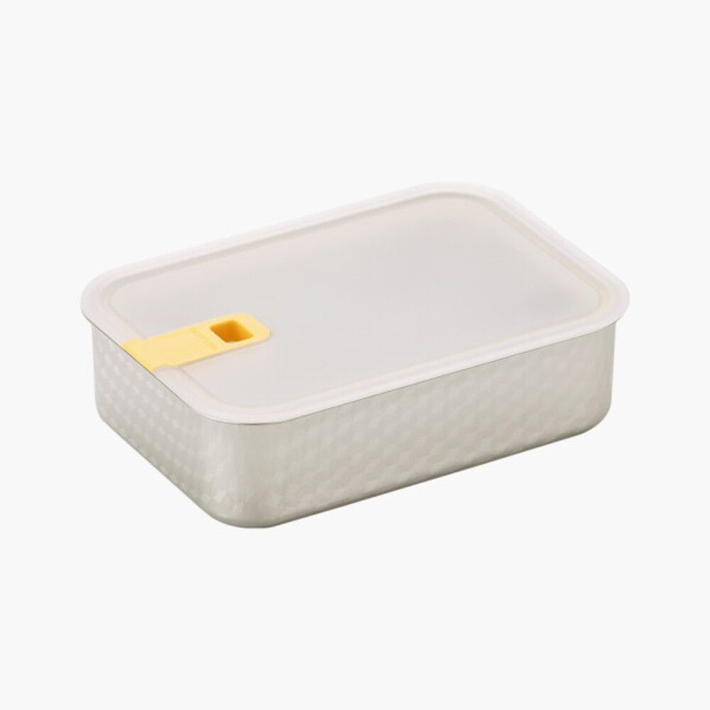 [NEOPLAM] PerfectSeal S Rectangular Airtight Container 1650ml  (Grid Pattern) – Easy and Safe to Use, Perfect Airtight Seal