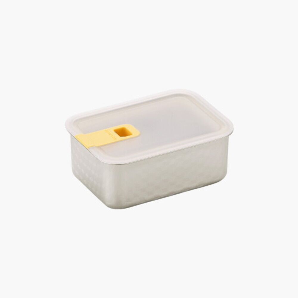 [NEOPLAM] PerfectSeal S Rectangular Airtight Container 550ml (Grid Pattern) – Easy and Safe to Use, Perfect Airtight Seal