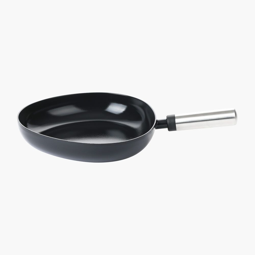 NEOFLAM FIKA APEX Black IH Induction Frying Pan 24cm _  Unique Asymmetric Design & PFAS-FREE Premium Ceramic Coating _ Made in Korea 