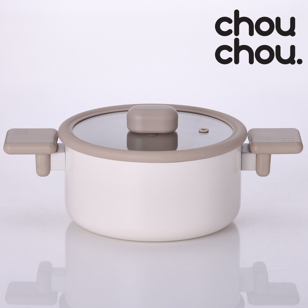 NEOFLAM Chouchou IH Full Induction Casserole Pot 20cm _ Premium Ceramic Cookware with Cute Design & Full Induction Performance _Made in Korea