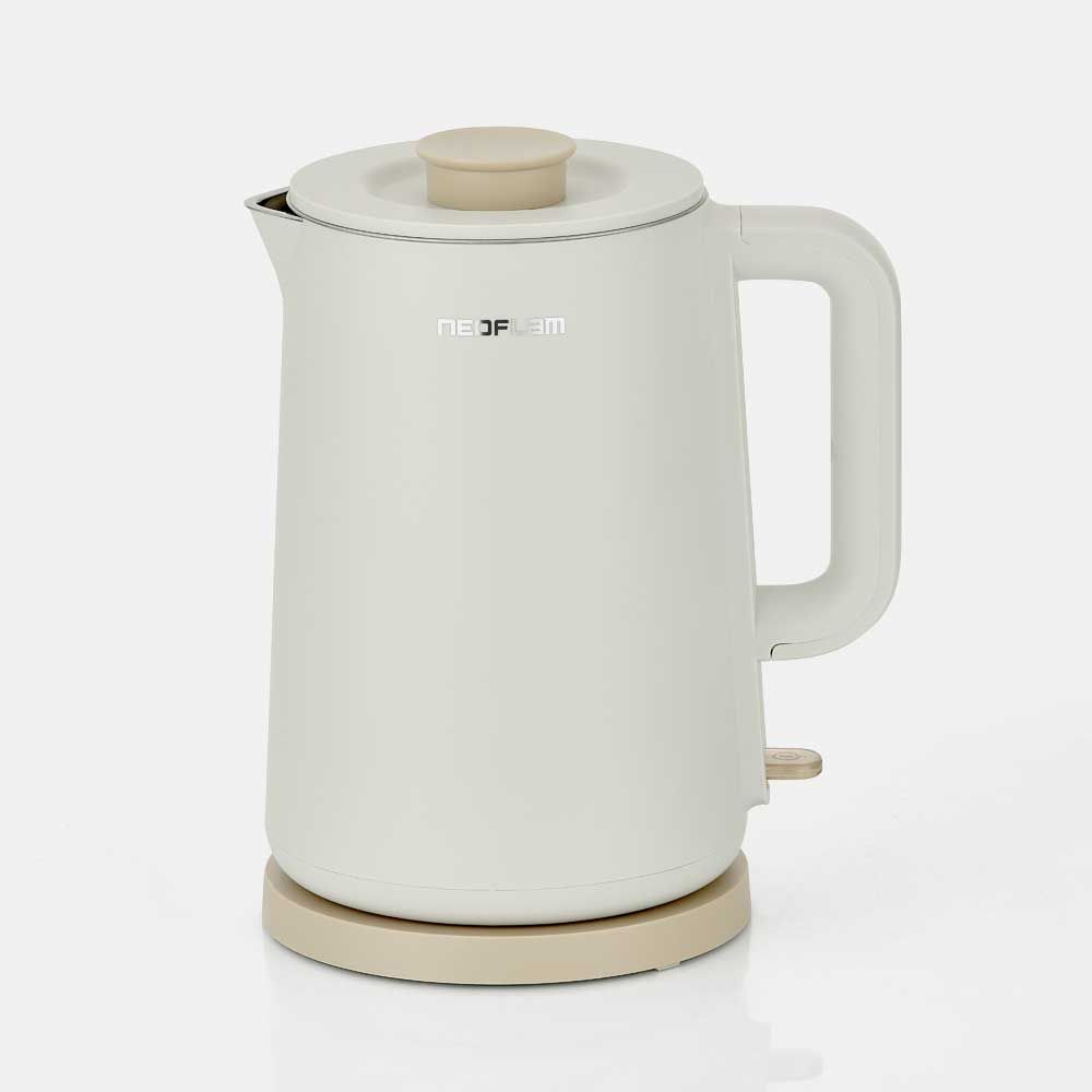 NEOFLAM FIKA Electric Kettle 1.7L – Scandinavian-Inspired Design & Safe Double-Wall Premium Kettle