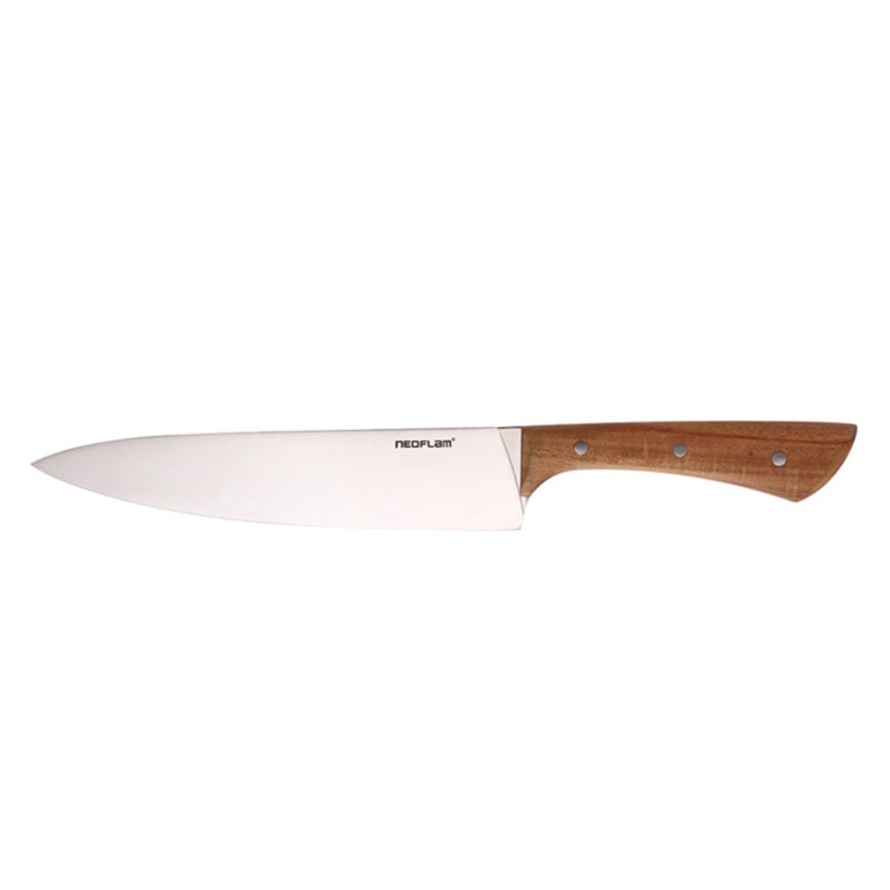 NEOFLAM Wood Handle Steak Knife 4.5" – Sharp Meat-Cutting Knife for Steak & Protein
