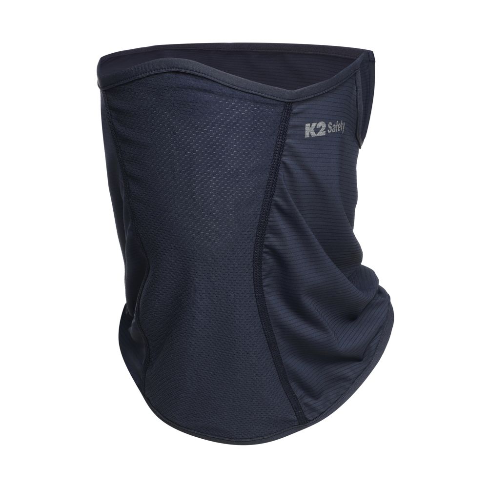 K2 Safety Earloops UV Protection Neck Scarf for Men & Women - Quick Dry, Sun Protection (Dark Navy)