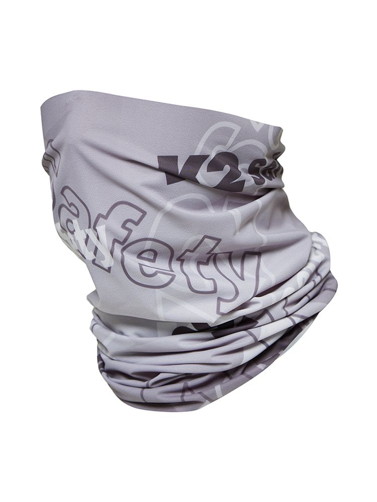 K2 Safety All-in-One Ice Multi Scarf - Unisex, UV Protection, Cooling Fabric (Light Grey)