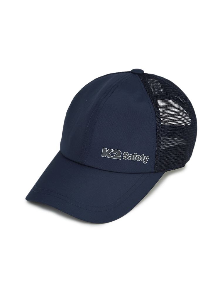 K2 Safety Breathable Mesh Cap – Lightweight, Ventilated Outdoor Work Hat (Navy, 8cm Brim)