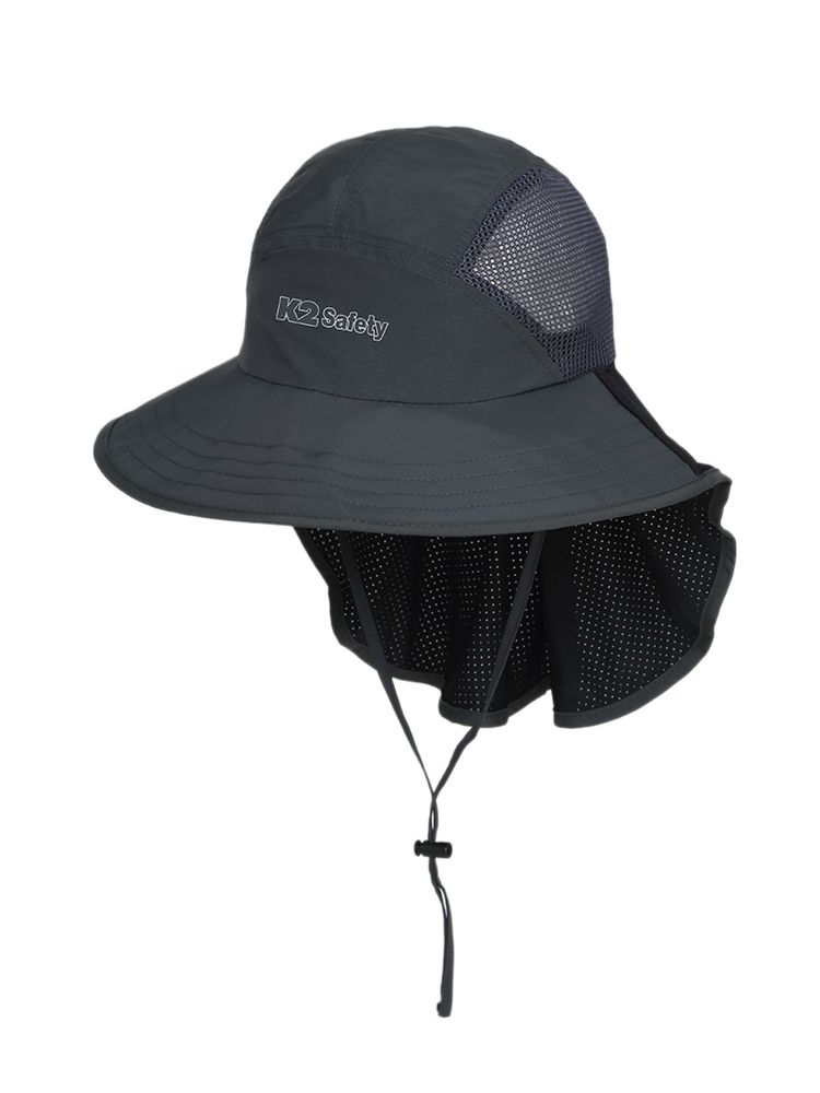 K2 Safety Taslan Sunshade Hat – Durable Work & Outdoor Protection (Charcoal)