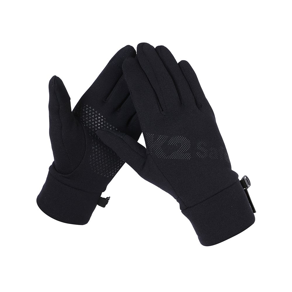 K2 Safety Polartec® Gloves - Power Stretch, Excellent Grip, Breathable (Black)