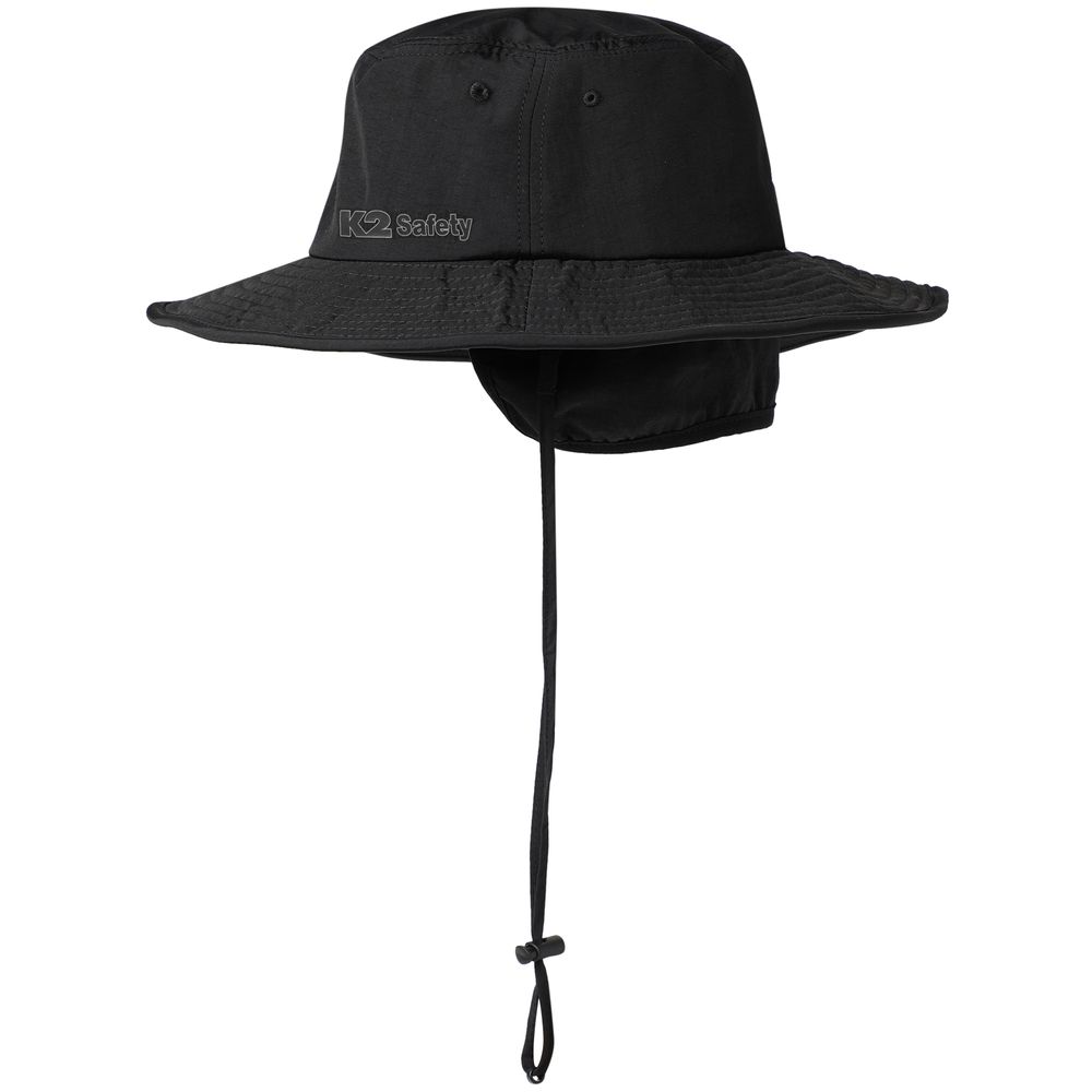 K2 Safety Winter Sun Hat - Warm, Moisture-Wicking, Reflective (Black)