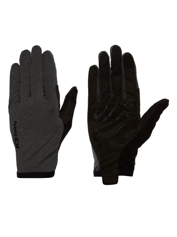 K2 Safety High-Density Stretch Skin Gloves (Dark Grey) – Breathable Suede Palm, Anti-slip Silicone Grip