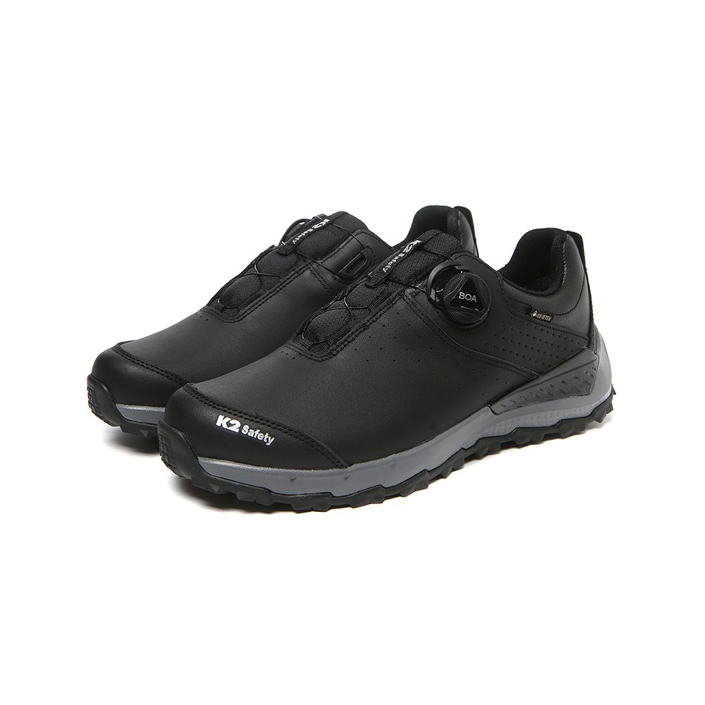 K2 Safety Gore-Tex Delivery Flex Work Shoes (Black) – Waterproof BOA® Fit Walking Safety Footwear